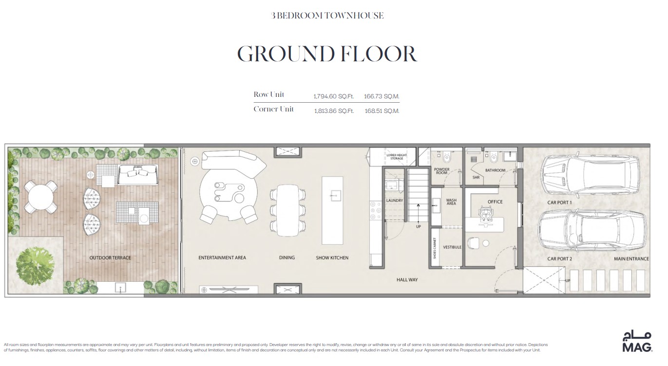 MAG 22 3 bed Corner Unit-Ground Floor